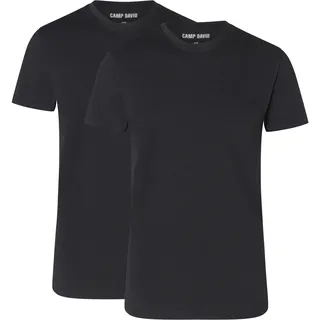 Camp David T-Shirt »T-Shirt 2er Pack«, schwarz,