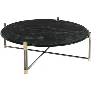 Runder Tisch Marmor Couchtisch Beistelltisch Tische Stein Italienische Möbel Neu - Schwarz