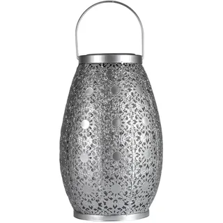 Pauleen Laterne Metall Ø 18,2 cm x 18,2 cm x 27,5 cm 1 Stk. Silber