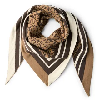 Street One Dreieckstuch mit Leo-Muster Cinnamon Brown A