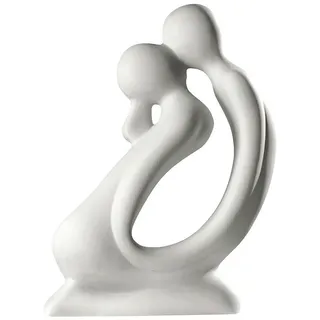 Gilde Skulptur Paar "Der Kuss" 42 cm weiß
