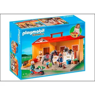 PLAYMOBIL 5348 - Aufklapp-Spiel-Box, Mein Pferdestall zum Mitnehmen - Neu/OVP