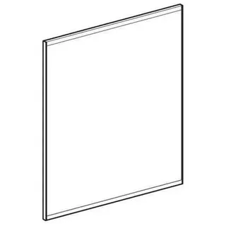 Geberit Option Plus Square Lichtspiegel 60x70x3.5cm, schwarz matt/Aluminium eloxiert