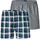 Webboxer blau/grau L