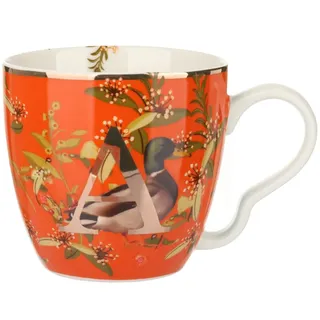 Kasanova Porzellanbecher Buchstabe A 48cl Orange Tisch, Tee & Kaffee