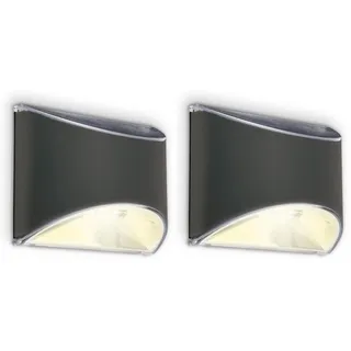 BRILONER – Solarlampen für Außen Hängend, LED Wandleuchte Aussen, Wandlampe Innen, LED Strahler Außen, Aussenlampe Wand, Solarlampe Outdoor Inkl. Akku, Automatisches Ein und Ausschalten