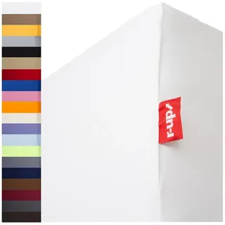 r-up Spannbettlaken Baumwolle-Elasthan 90 x 200 - 100 x 220 cm weiß