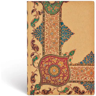 Paperblanks Blumenpracht Paisley auf Elfenbein Notizbuch Midi Flexi Liniert 176 Seiten, Midi (180 x 130)
