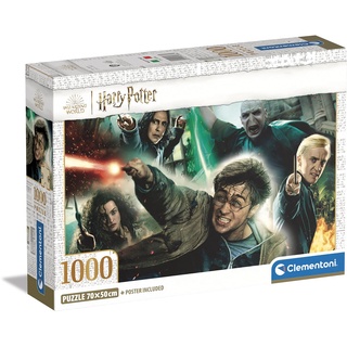 CLEMENTONI Harry Potter Potter-1000 Teile-Puzzle für Erwachsene, hergestellt in Italien, Mehrfarbig