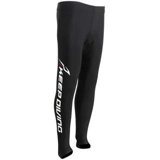 Herren Herren Badehose Eng und Lang, Schwimmhose Tauchanzug Pants, Surfing Diving Snorkeling Men Warm Wetsuit Long Pants, Surfing Swimming Canoeing Legging, Surfhose Wassersport Schwarz,3XL