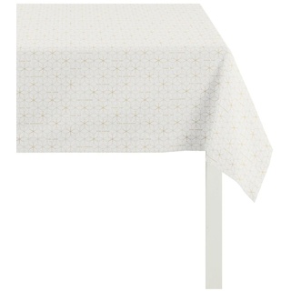 Apelt Tischdecke, Polyester, Creme/Gold, 84 x 84 x 0.2 cm