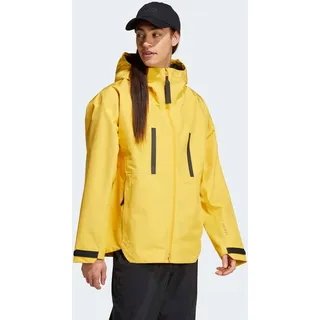 Outdoorjacke ADIDAS SPORTSWEAR "MYSHELTER R.R J", Herren, Gr. XL, gelb (active gold f19), Obermaterial: 100% Polyester, Jacken Outdoorjacke