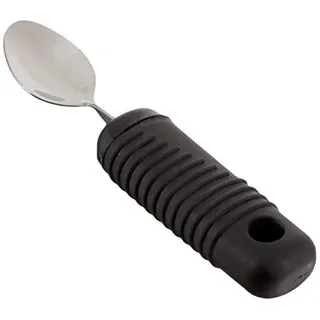 Homecraft Sure Grip Bendable Teaspoon, Slip Resistant, Ensure Secure Grip, Rubber Handles Improve Grip, Flexible and Wide, Non-Slip Handle