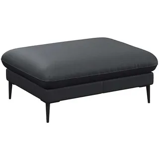 FLEXLUX Pouf »Salino, Fußhocker, Sitzhocker, Polsterhocker, «, Kaltschaum & Stahl-Wellen, Füsse Schwarz FLEXLUX Deep Black