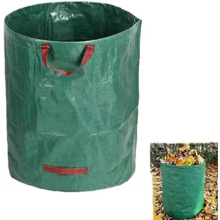 Unyqoos® 272 L Garten- und Aufbewahrungs‐Sack, wiederverwendbar & faltbar, aus verstärktem Polypropylen (PP) mit Tragegriffen und stabilem Boden