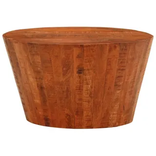 vidaXL Couchtisch Ø 52x30 cm Massivholz Mango - Braun