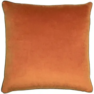 Paoletti Meridian 55X55 FEATHCUSH PUM/MOC, Kürbis-Orange/Mocha Brown, 55x55cm