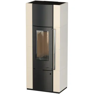 Thermia Kaminofen Alpha Plus, stahl, creme weiß, 6 kW