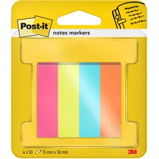 Post-it Page Marker, Poptimistic Haftmarker farbsortiert 4x 50 Streifen