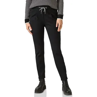 CECIL Damen B378180 Hose Im Casual Fit, Schwarz,XXL / 30L