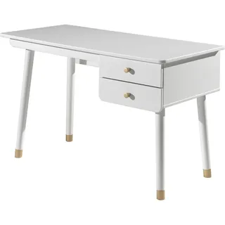 Vipack Kinderschreibtisch Billy 125 x 60 x 75,2 cm MDF weiß lackiert weiß