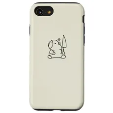 Hülle für iPhone SE (2020) / 7 / 8 Süße Capybara und Messer