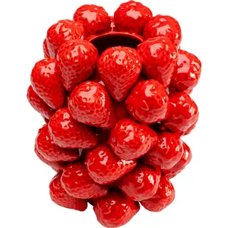 Kare Design Vase Strawberries, Rot,
