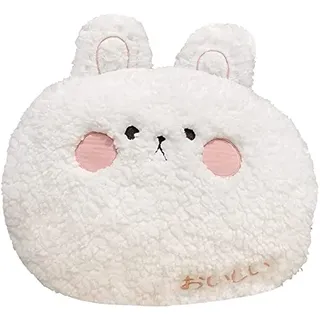 Mislaxy Niedliches Plüschkissen, Sofakissen Kuscheltiere Kawaii Weiche Sofadekoration, Geschenke für Geburtstag Weihnachten 35x27cm (Kaninchen)