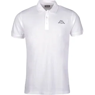 Kappa Poloshirt Kurzarmshirt mit Polokragen - Weiß