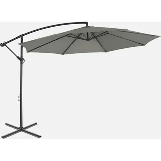 sweeek - Runder Ampelschirm Ø350cm - Khaki - Grün