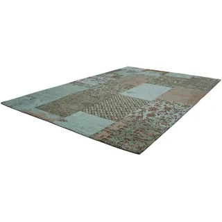 Kayoom Teppich "Symphony 160" rechteckig 8 mm Höhe Flachgewebe, reine Baumwolle, Wohnzimmer, türkis