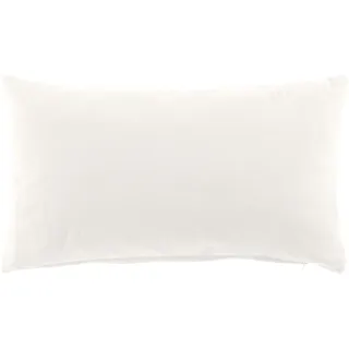 Douceur d'Intérieur Twily Kissen mit abziehbarem Bezug (30 x 50 cm), Weiß, Baumwolle/Recycling-Polyester