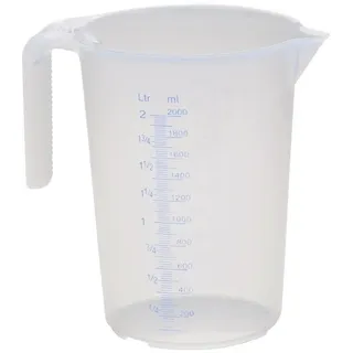 Messkanne 2000 ml PP transp.D151xH206mm Griff offen HÜNERSDORFF