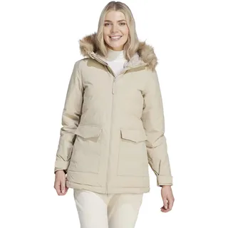 adidas Wintermantel Hooded Fur Parka (wasserabweisend) beige Damen