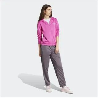 adidas Sportswear Trainingsanzug »W LINEAR TS« 2 Stk. zweiteiliges Set, für Laufen, aus Polyester, mit Rippbündchen, pink