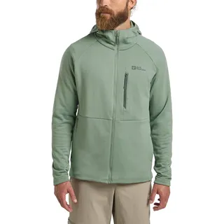 Jack Wolfskin Herren Kolbenberg Hooded Fz M Fleece-Jacke, Eucalyptus, XXL EU