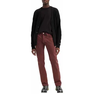 Levi's Herren Jeanshose 501 Original mit Knopfleiste, Straight Fit, Braun (Decadent Chocolate Od), W33/L32