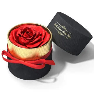 Exporee Ewige Rose Handgemachte Konservierte Rose Geschenkbox Nie verwelkte Rosen Ewige Blume für Liebhaber Geschenk für Sie Am Valentinstag Muttertag Geburtstag oder Weihnachten