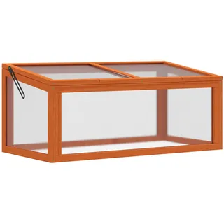 Outsunny Frühbeetkasten mit Abdeckung Holz 90x46x40cm