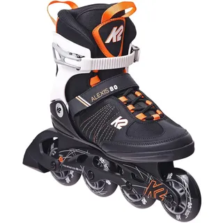 K2 Skates Damen Inline Skates Alexis 80, Black - orange, 30E0874.1.1.070