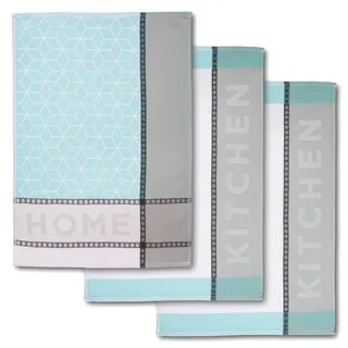 Dyckhoff Geschirrtücher Home & Kitchen mint 50,0 x 70,0 cm, 3 St.