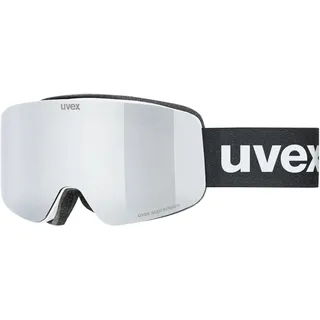 Uvex pwdr FM - Skibrille für Kinder - mit Visier - beschlagfrei - white matt/silver-clear - one size