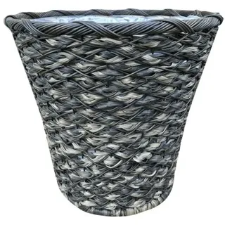 Gartendeko Lafiora Übertopf Polyrattan Ø 49x45 cm schwarz