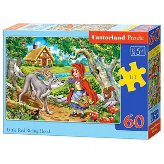 CASTORLAND Puzzle Rotkäppchen und der Wolf 60 Teile