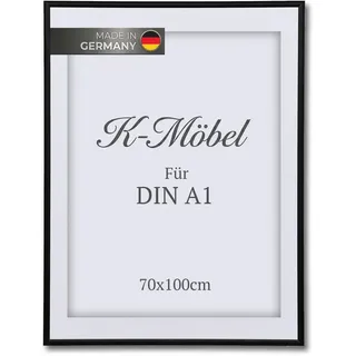 K-Möbel Bilderrahmen Aluminium Schwarz 70x100 cm 1 St.
