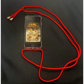 S+Mart Handy Schutzhülle + Trageband / Handy Umhängeband Huawei P20 Lite rot