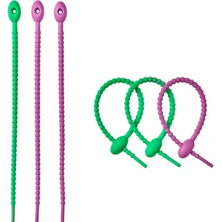 Silikonklammern, 6 Stück, 22 cm, grün/lila / Lurch - Grün, Lila
