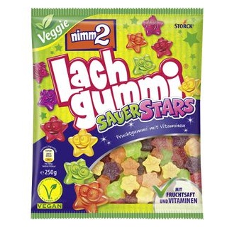 nimm2® Lachgummi Sauer Stars Fruchtgummi 250,0 g