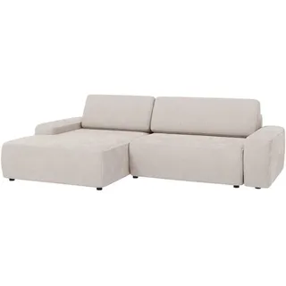 S-Style Möbel Ecksofa Nancy Beige Cord , Textil , Echtholz,Buche, Birke , Füllung: Silikon,Silikon,Polyetherschaumkern , Eckteil, L-Form, Ottomane links,L-Form , 264x162 cm , Blauer Engel, FSC Mix, Oeko-Tex®, Hergestellt in Europa , Wohnzimmer, Sofas & Couches, Wohnlandschaften, Ecksofas