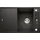 AXIA III 45 S rechts Einbau Granit schwarz Handbetätigung 780 x 510 mm
